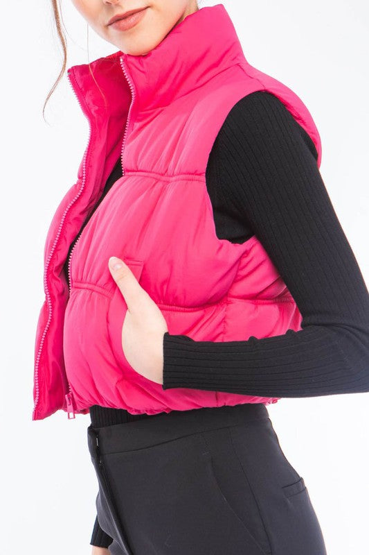 Bettie Cropped Puffer Vest