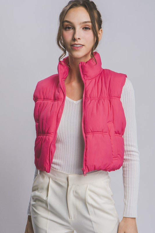Bettie Cropped Puffer Vest