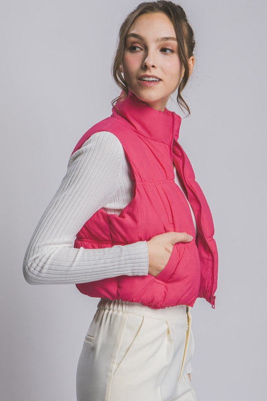 Bettie Cropped Puffer Vest