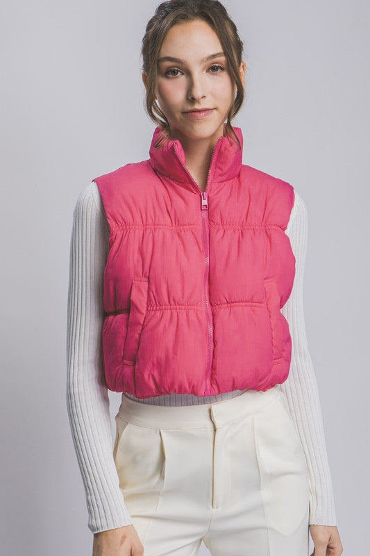 Bettie Cropped Puffer Vest