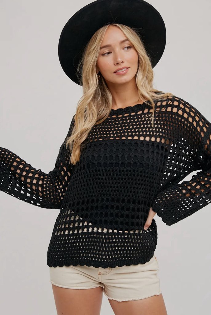 Gabby Crochet Women's Casual Oversized Fit Top