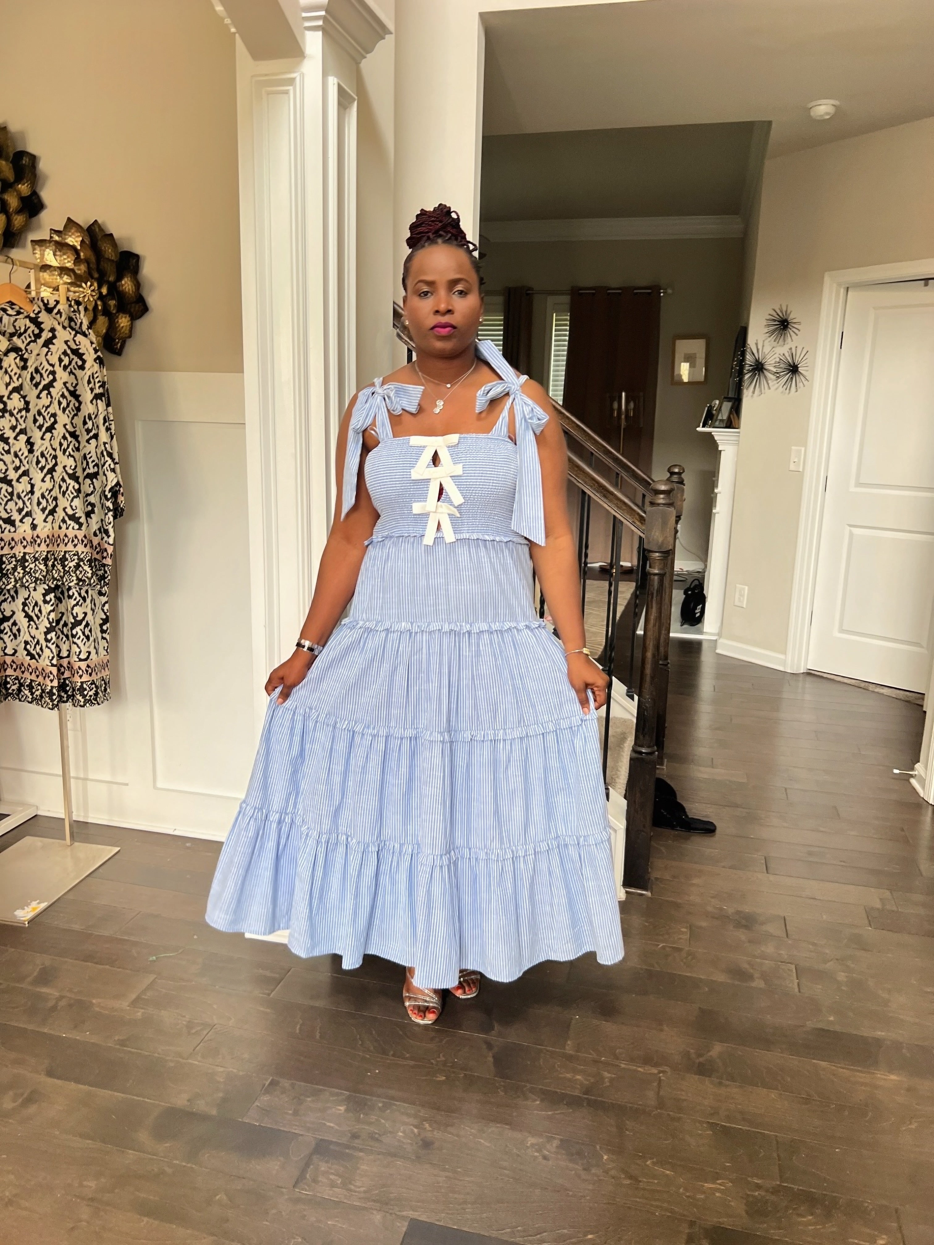 Amelia Glamour Smocked Dress