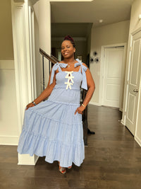 Amelia Glamour Smocked Dress
