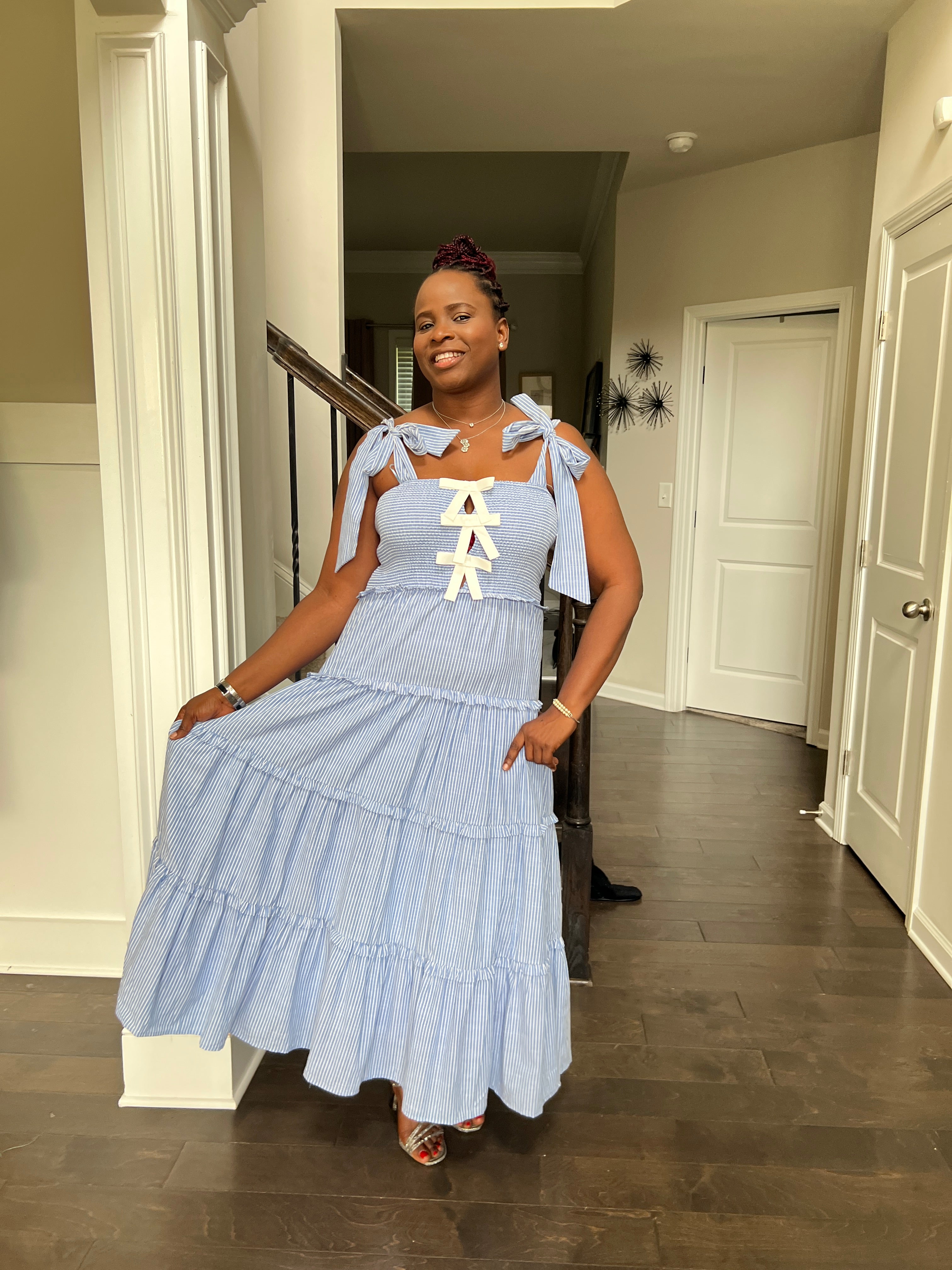 Amelia Glamour Smocked Dress