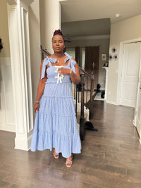 Amelia Glamour Smocked Dress