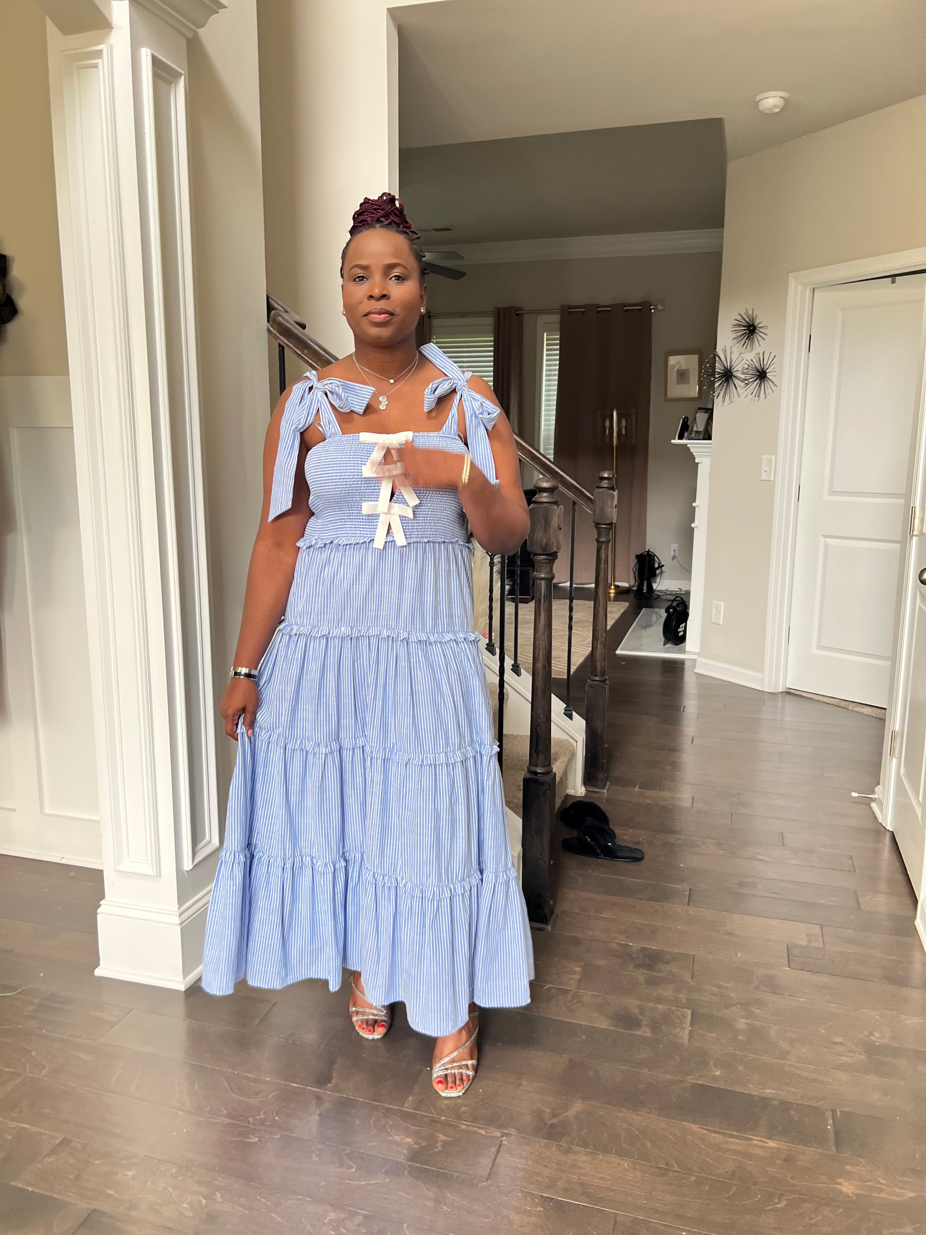 Amelia Glamour Smocked Dress