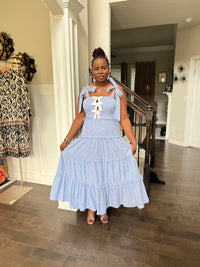 Amelia Glamour Smocked Dress