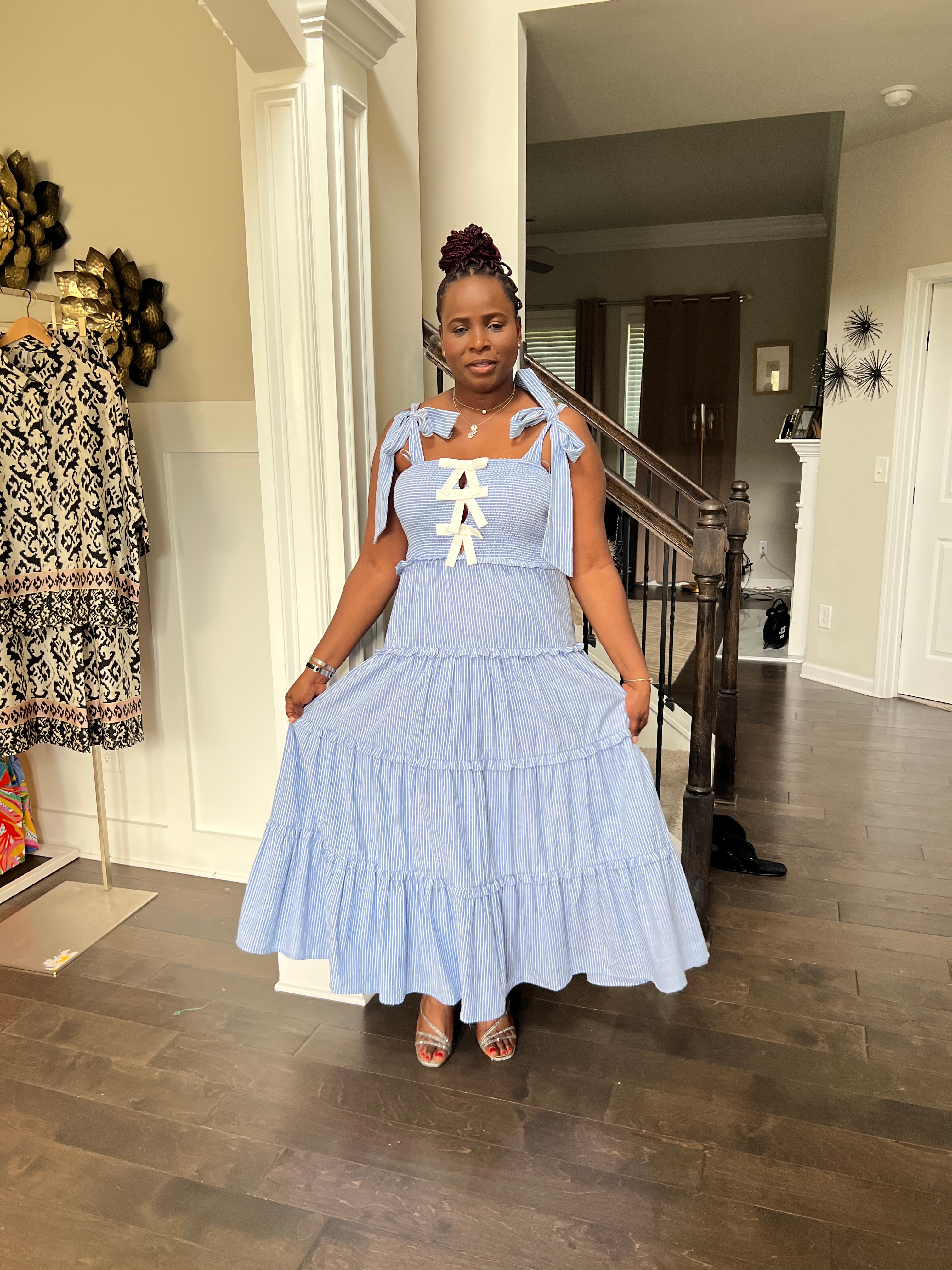 Amelia Glamour Smocked Dress
