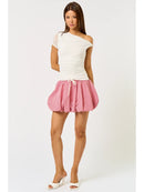 Gingham Balloon with String Skirt