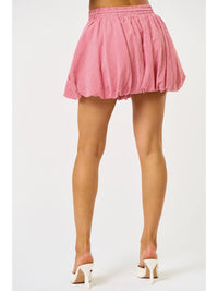 Gingham Balloon with String Skirt