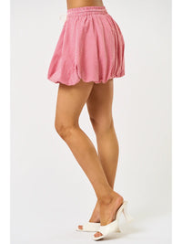 Gingham Balloon with String Skirt