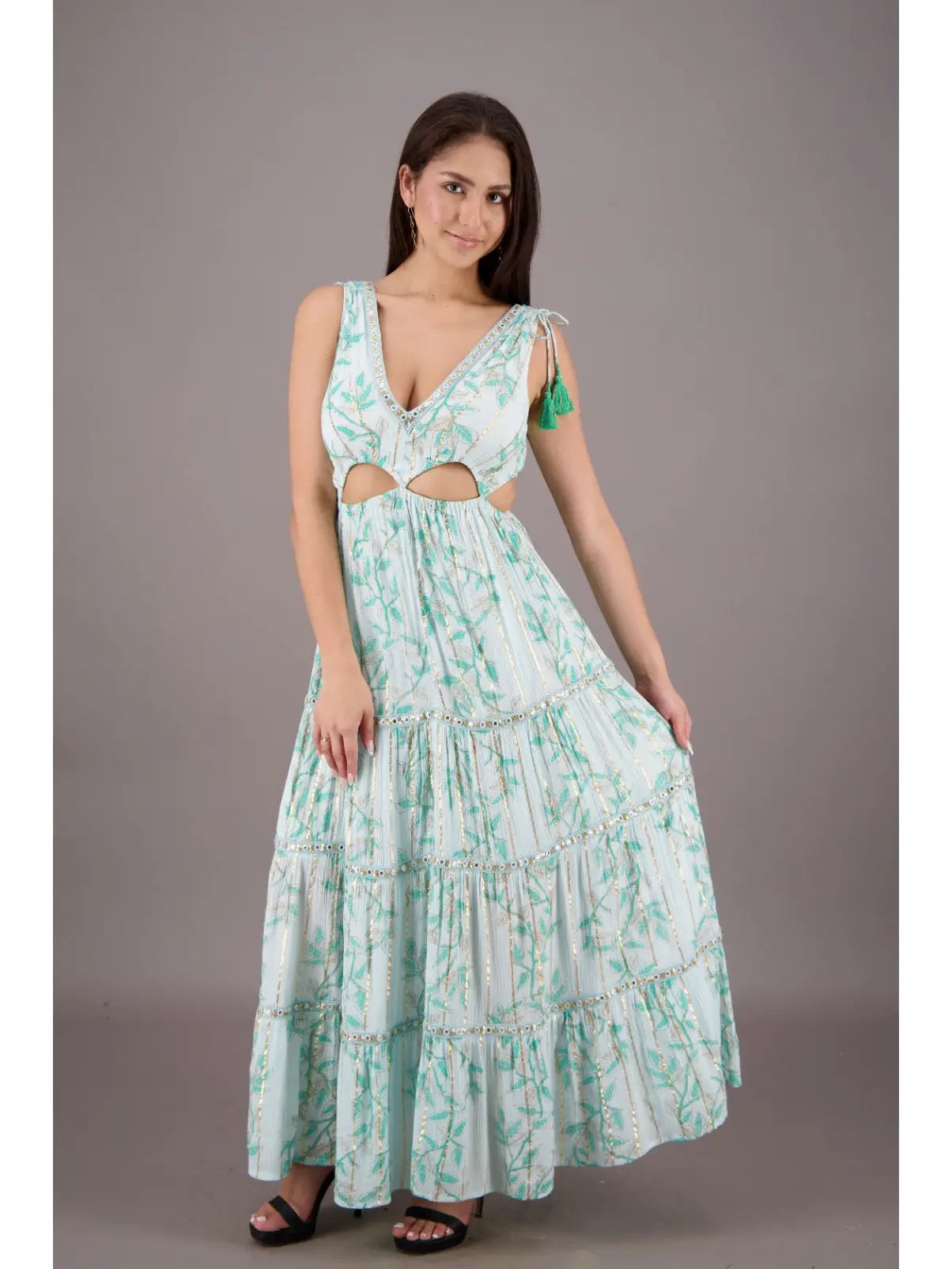 Summer in Sicily Cutout Dress
